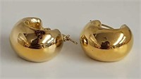 Pr 14kt gold Huggies earrings