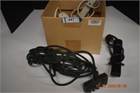 Box of Extension Cords & Power Strips