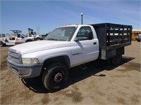 2001 Dodge Ram 3500 Flatbed Truck