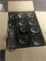 BOX OF GLASS ICECREAM CUPS