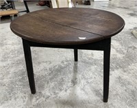 Primitive Round Oak Table