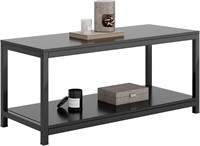 SOGES BLACK SQUARE COFFEE TABLE 15.7"