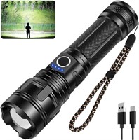 RECHARGEABLE HIGH POWER FLASHLIGHT WITH ZOOM