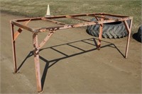 Metal Work Bench Frame, Approx 8Ft x 35"x 40"