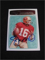 2008 TOPPS JOE MONTANA AUTOGRAPH COA