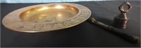 7-1/2'' Round Brass Ashtray And More