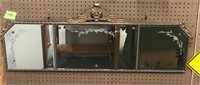 Three-Panel Bevelled Vintage Mirror