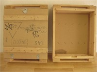 Two 19 X 14 X 6 Wood Ammunition Crates