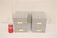 Set of 4 Black & White Storage Boxes