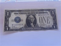 USA 1928A Silver Certificate $1 Funny Back