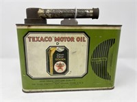 Texaco 1/2 Gallon Motor Oil Can 7"H 8"L