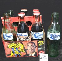 Lot of 7 Coca-Cola KY related bottles 2 full 1998