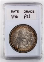 Coin 1896-P  Morgan Silver Dollar Brilliant Unc.