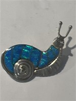 Opal Caterpillar Pin