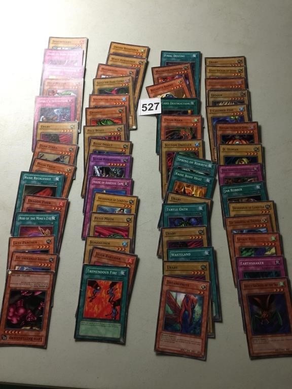 ASSORTED YUGIUH CARDS 1996 MOST SHOW CORNER WEAR