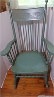 Vintage Spindle Back Rocking Chair-40"H