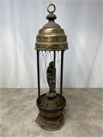 Vintage accent oil rain lamp with Greek goddess