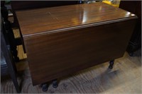 Solid Mahogany Drop Leaf Table