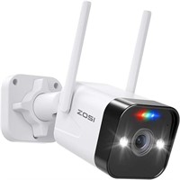 ZOSI WiFi Outdoor Security Camera,4MP Plug-in
