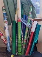 Wrapping Paper Lot Christmas & Plain (Main Room)