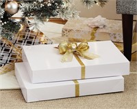 Hallmark XLarge Gift Boxes with Lids (12 White)