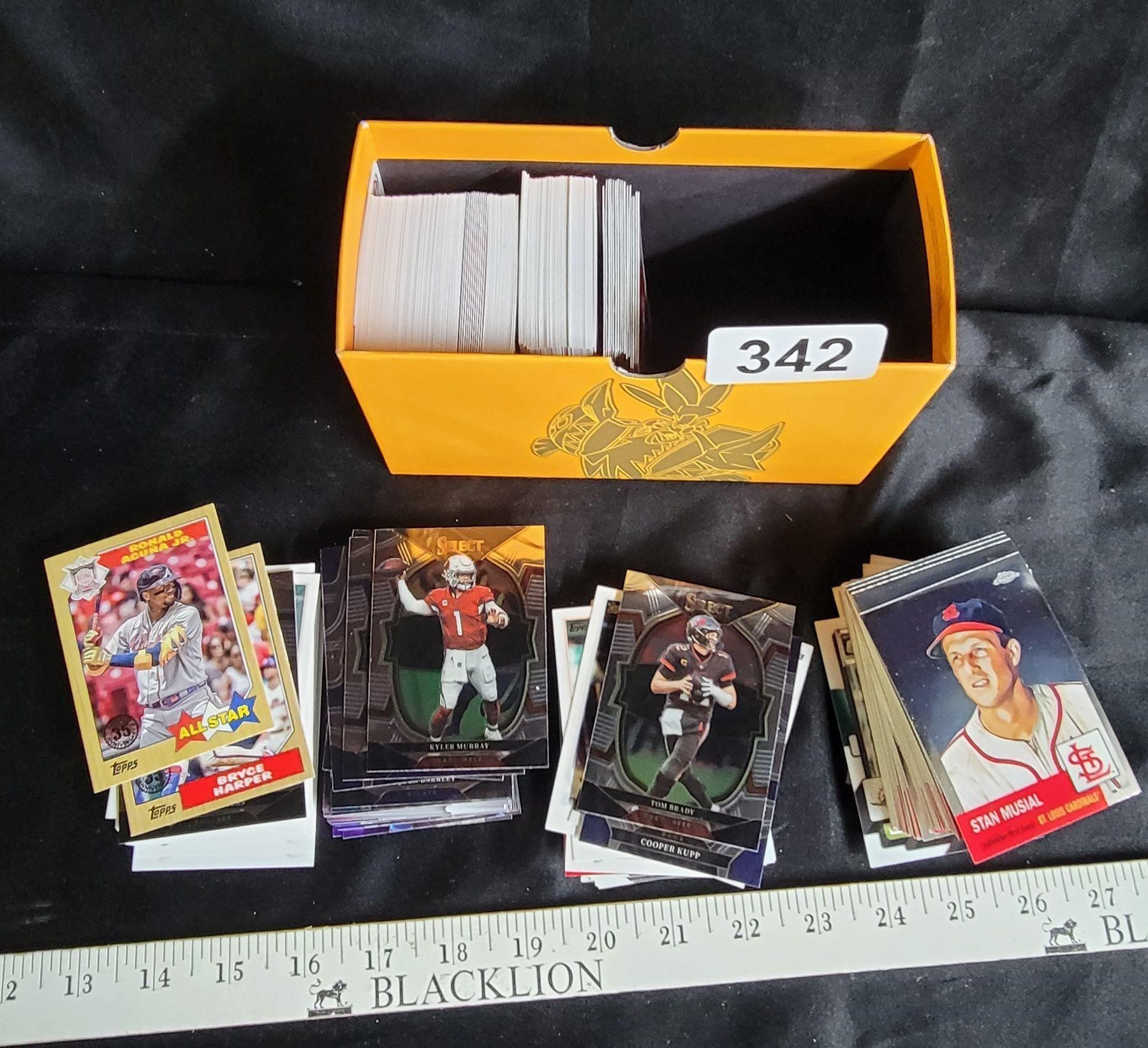 Box of Sports Cards