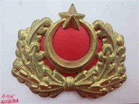 Vintage Turkey Army Military Cap Badge Insignia