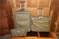 3-piece luggage set by Atlantic; larger pieces