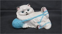 Vintage Chalkware Kitten Bank