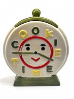 Vintage ceramic cookie jar by Jonal Co. 
10 1/2”
