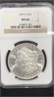1879-S NGC MS66 Silver Morgan Dollar, high $$$
