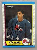 1989 JOE SAKIC SIGNED ROOKIE O-PEE-CHEE CARD