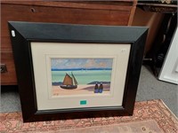 J. P. Rooney "At the Boats" Signed OIL