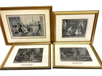 4 Vintage Prints