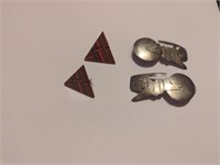 Two sets of earrings