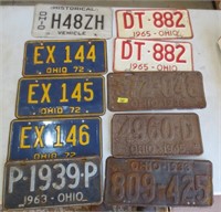 14 Ohio license plates, see both pictures