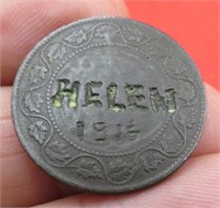 1916 Canada Sweetheart Coin Queen Victoria Penny