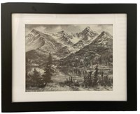 Framed Charcoal Print