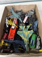 Assorted lot of jets, race cars, and more