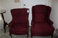 2 Queen Anne Style WIngBack Chairs