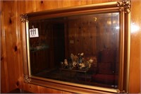42"x 30" Gold Frame Beveled Mirror