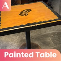 Painted Pedestal Table