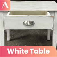 White Painted Side Table