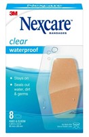 Nexcare Clear Waterproof Knee Elbow Bandages 8ct
