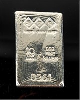 Coin 10 oz. Silver Bar - Yeagers Poured Silver
