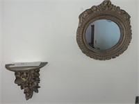 Vintage Mirror & Shelf