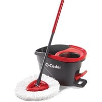 O-Cedar EasyWring Microfiber Spin Mop and Bucket F