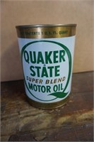 Vintage Quaker State Super Blend Motor Oil