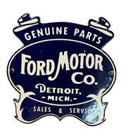 FORD MOTOR CO. DETROIT MICH. METAL SIGN