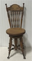 Spindle Back Claw Foot Organ Stool